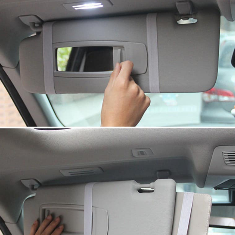 ZanMax Aufbewahrungsbox Sonnenblende Organizer Auto Visier Leder zu halten  Schlüssel, Karten (1 St)