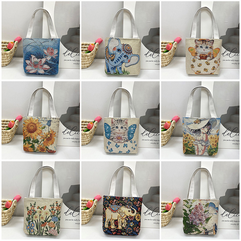 Buy Embroidered Monogram Name Duotone Blue Women Casual Canvas Shoulder Bags  Bag Messenger Bag Zipper Tote Bags at