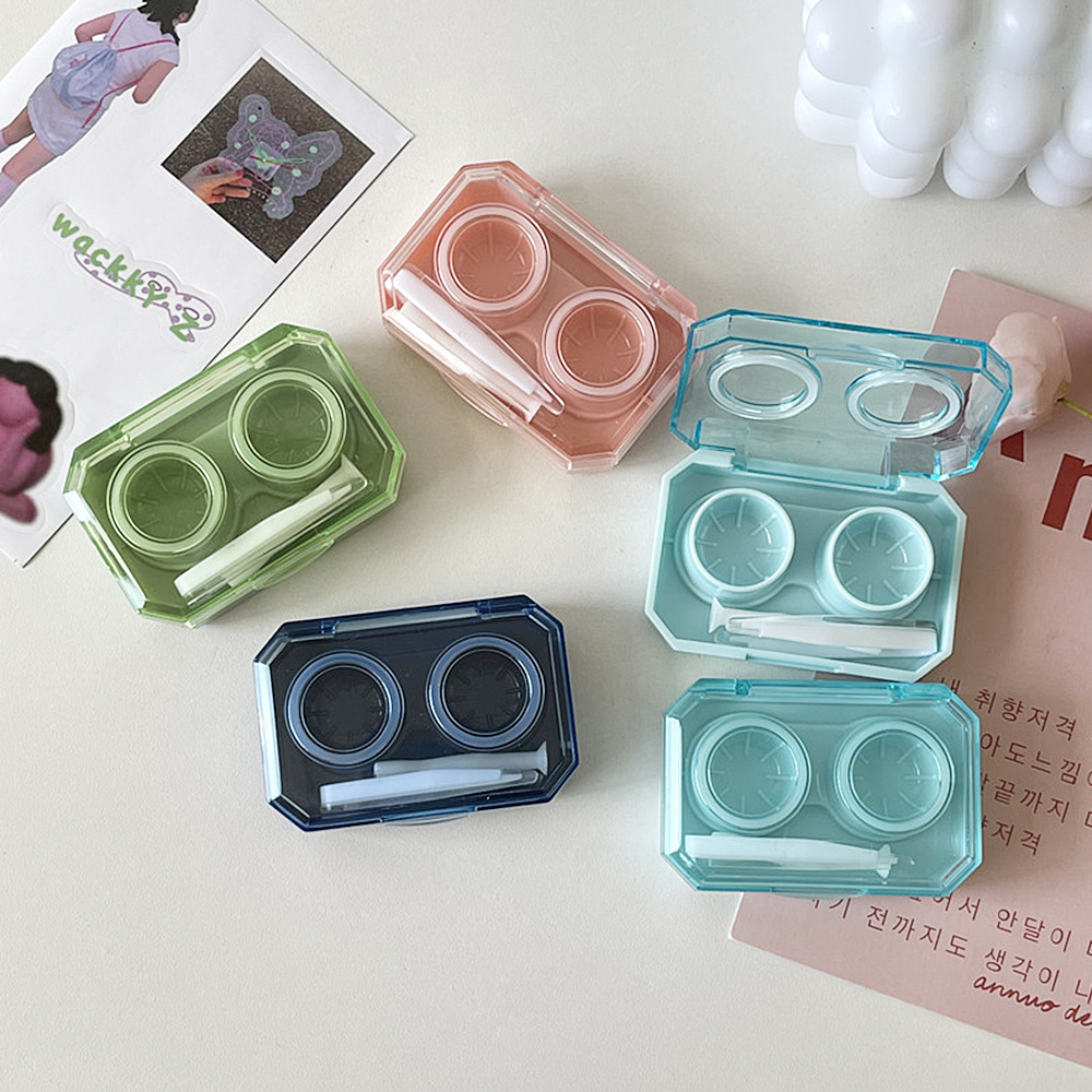 Mini Transparent Contact Lens Storage Case