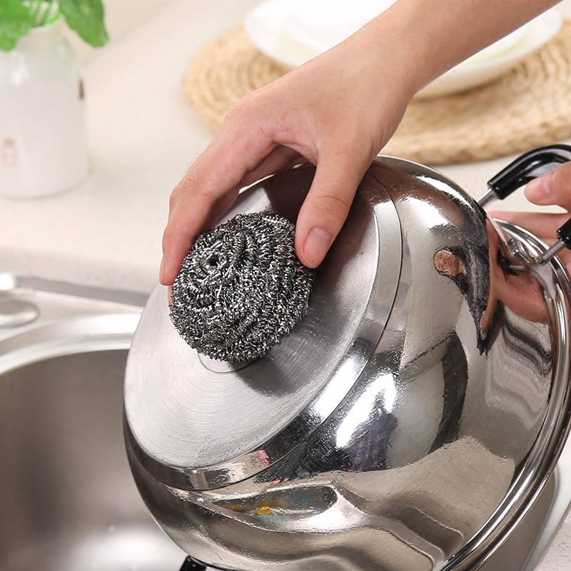 Dishwashing Wire Ball, Stainless Steel Wire Ball Scrubber, Metal Scrubber,  Pot Scrubber, Kitchen Cleaning Scrubber Ball, For Dish, Bowl, Pot, Stove,  Range Hood, Sink, Bathroom Cleaning Scrub Ball, Cleaning Supplies - Temu