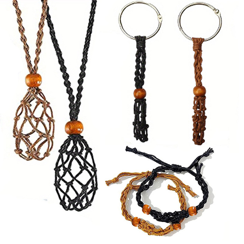 Crystal Holder Necklaces Cage Real Natural Gemstone Necklace - Temu United  Arab Emirates