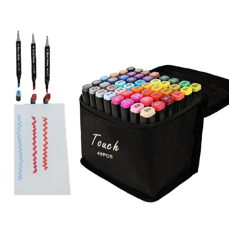 Touch Double headed Multi color Marker Pen Student Painting - Temu