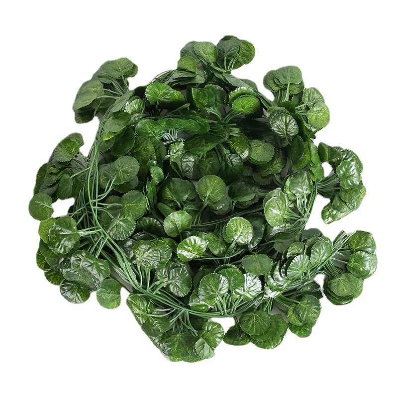 HEVIRGO Artificial Plant Simulated Wide Application Plastic Decorative Ivy  Green Fake Vine Decor for Home Beige Plastic