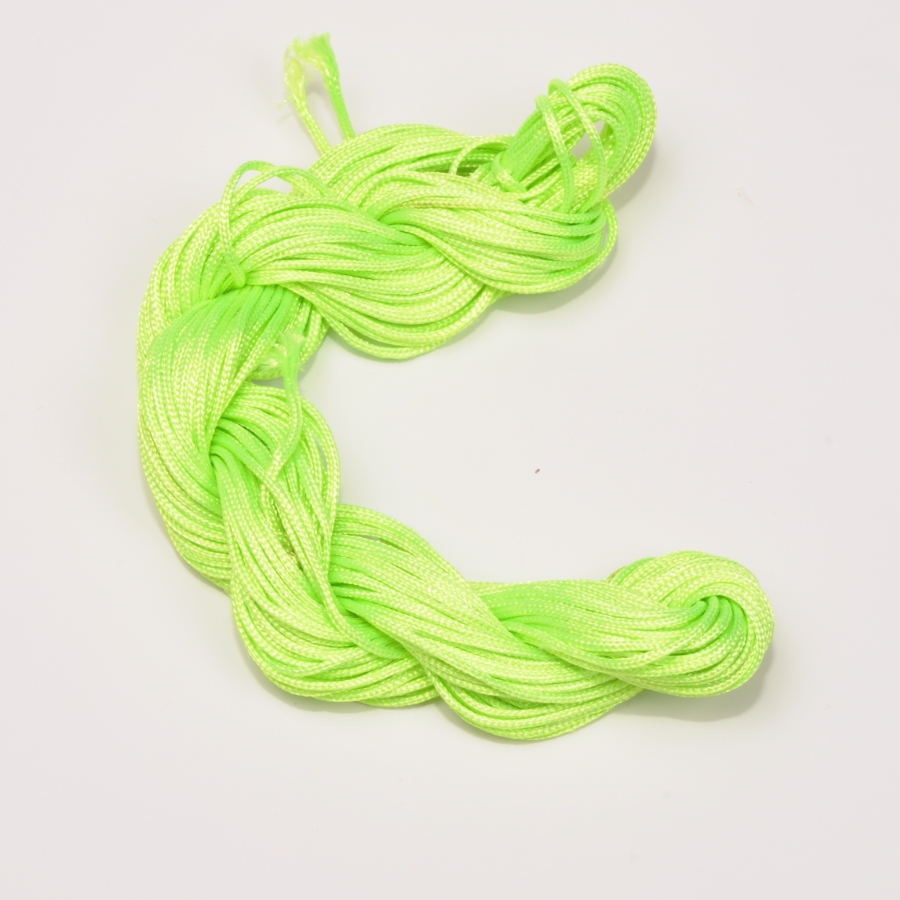 Nylon Jewelry Thread Chinese Knotting Cord 1mm 25 Meters Green