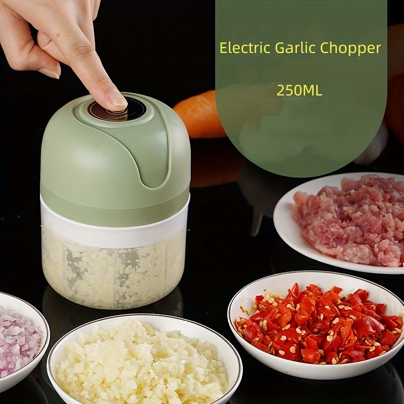 Electric Garlic Chopper Mini Electric Vegetable Cutter - Temu
