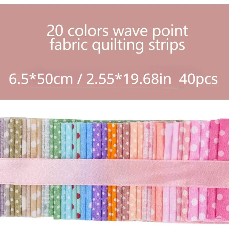 40pcs Jelly Roll Fabric Strips For Quilting, Fabric Jelly Rolls With  Different Patterns