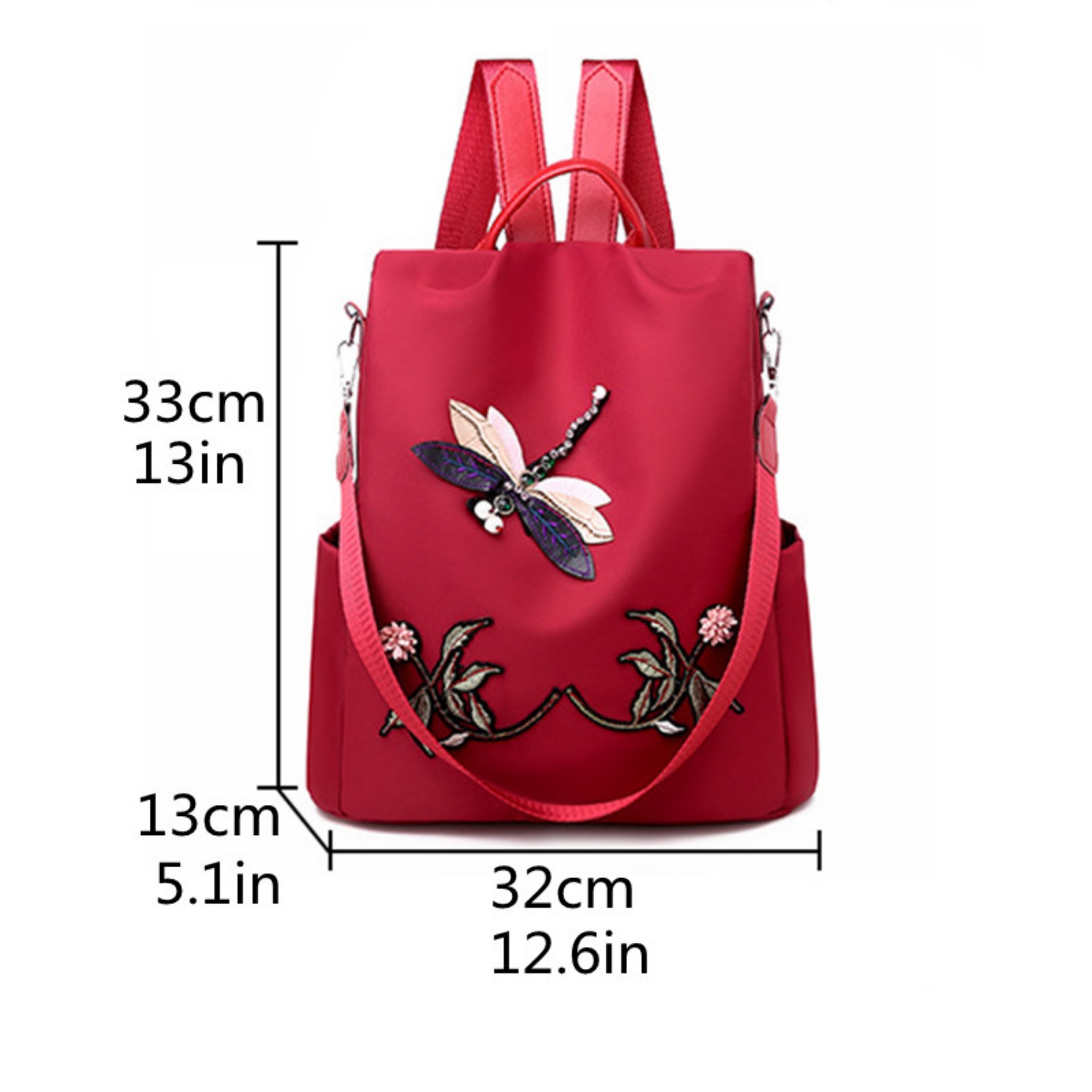 Retro Flower Oil Painting Backpack Purse, Aesthetic Canvas Travel  Schoolbag, Convertible Shoulder Bag For Women - Temu Australia