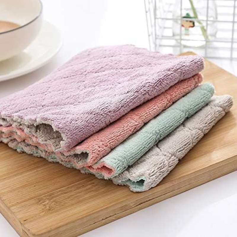 Scouring Pad Square Dish Cloths Simple Style Dish Towel - Temu