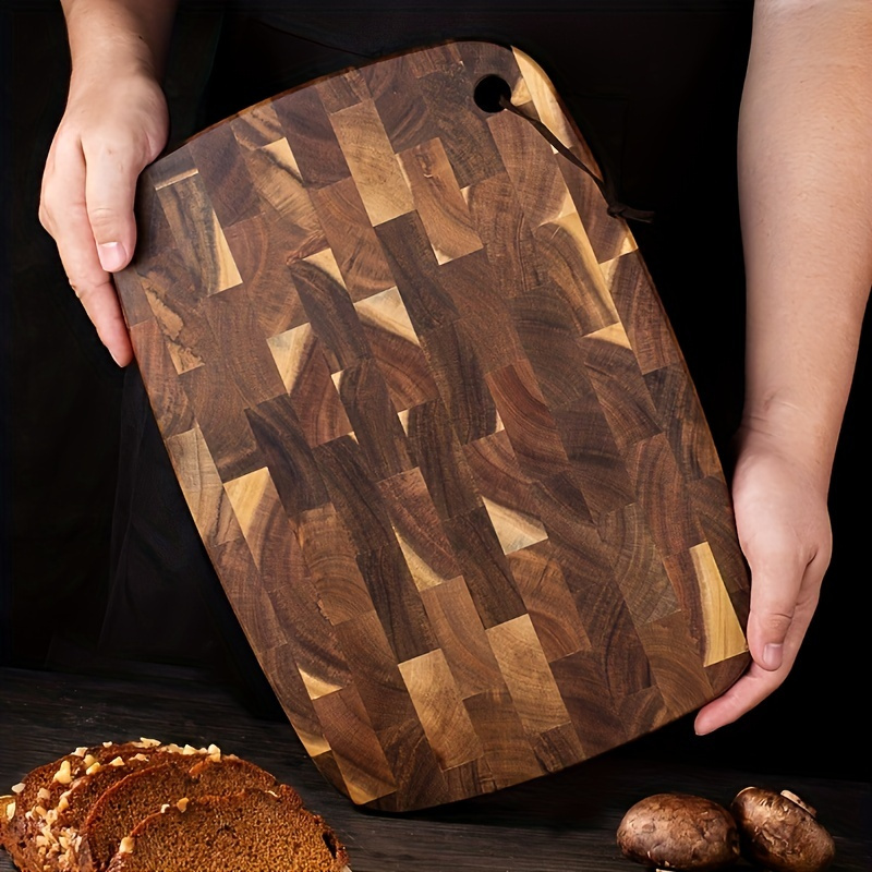 Checkerboard Acacia Wood Cutting Board