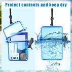 waterproof case id card badge holder with floating sports case locker with hanging ring and rope