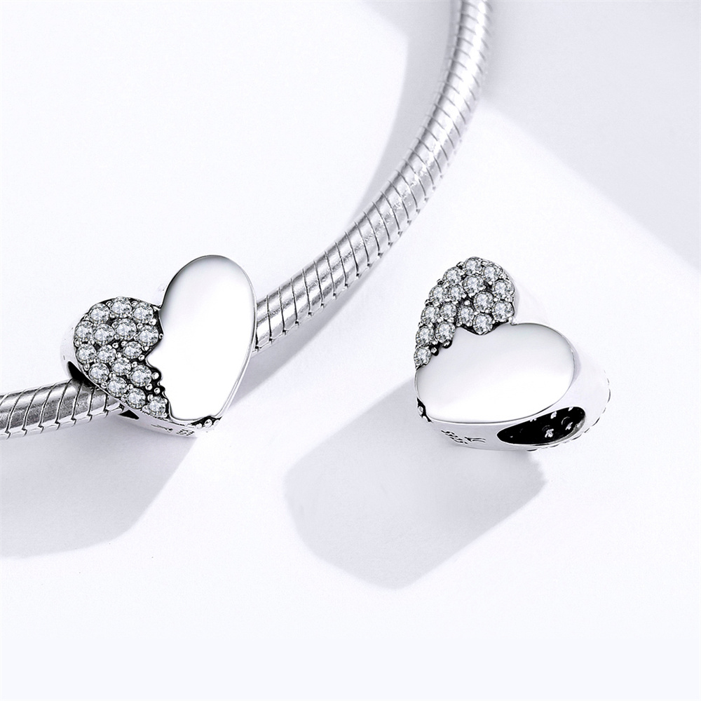 Pandora Women's Genuine Sterling Silver Bead Clasp Charm Bracelet