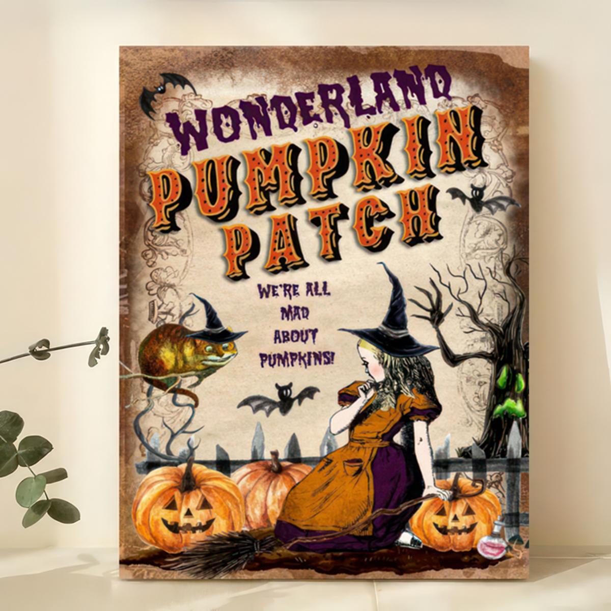 Jack's Patch Pumpkin Farm Art Print Halloween Wall Art 