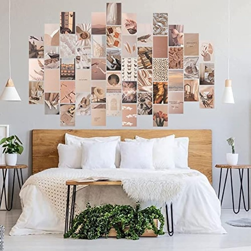 Beige Wall Collage Kit For Aesthetic Pictures Picture - Temu