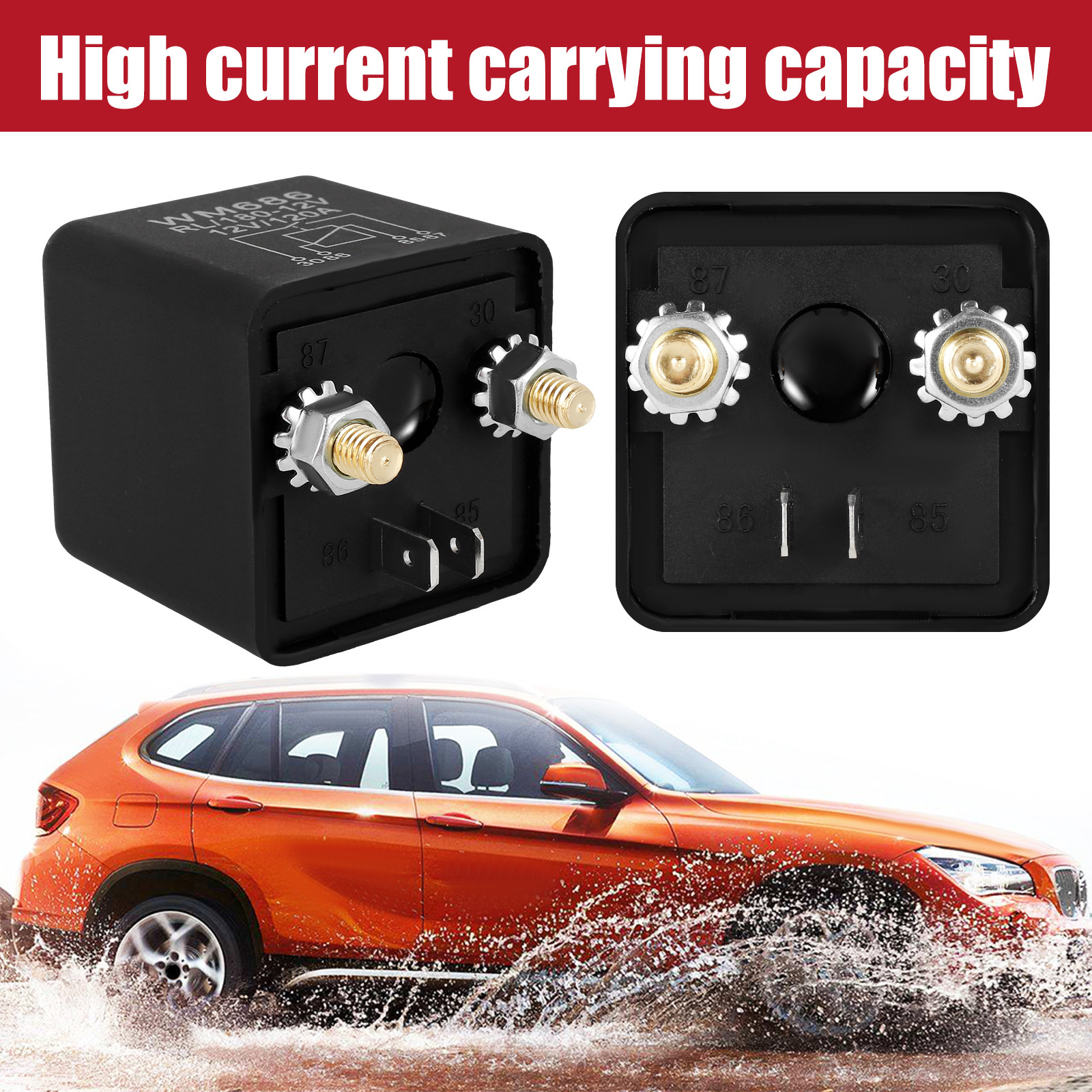 relay switch 12v 120a high current starter relay high power on off strong conductivity continuous duty relay car accessories for truck boat marine