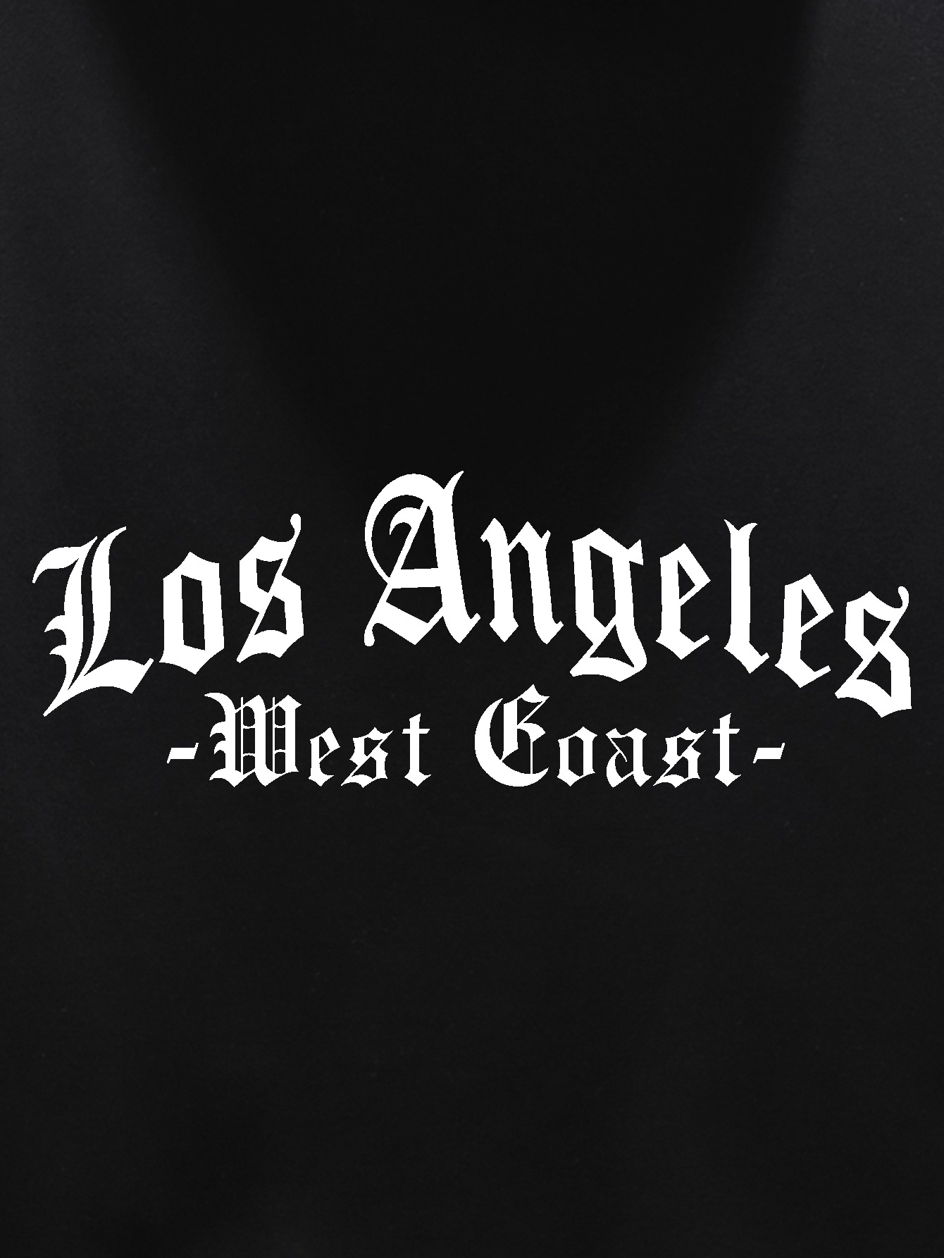 Los Angeles - Old english design - white letters