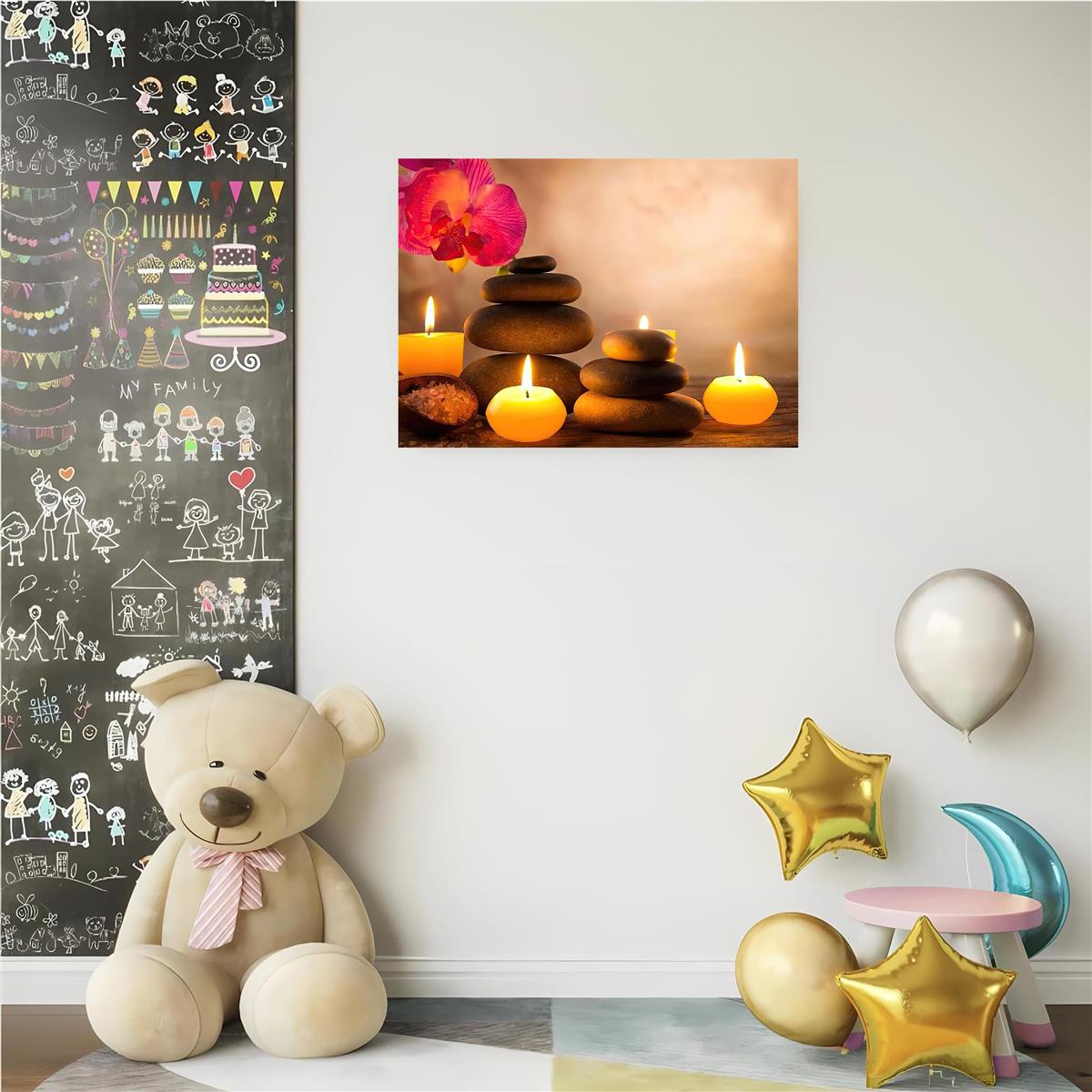 Tableau Bouddha Zen - déco murale pour chambre sur toile 