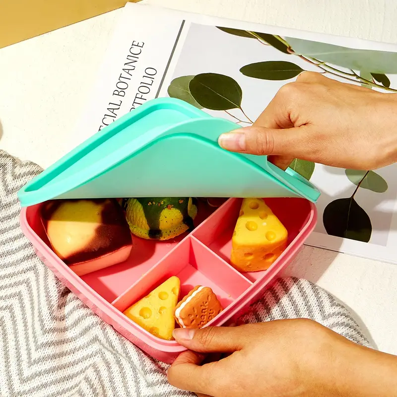1pc Portable Plastic Food Storage Containers With Lids, Trip Outdoor Lunch  Box, Refrigerator Crisper Box, Fresh Fruit Snacks Storage Box