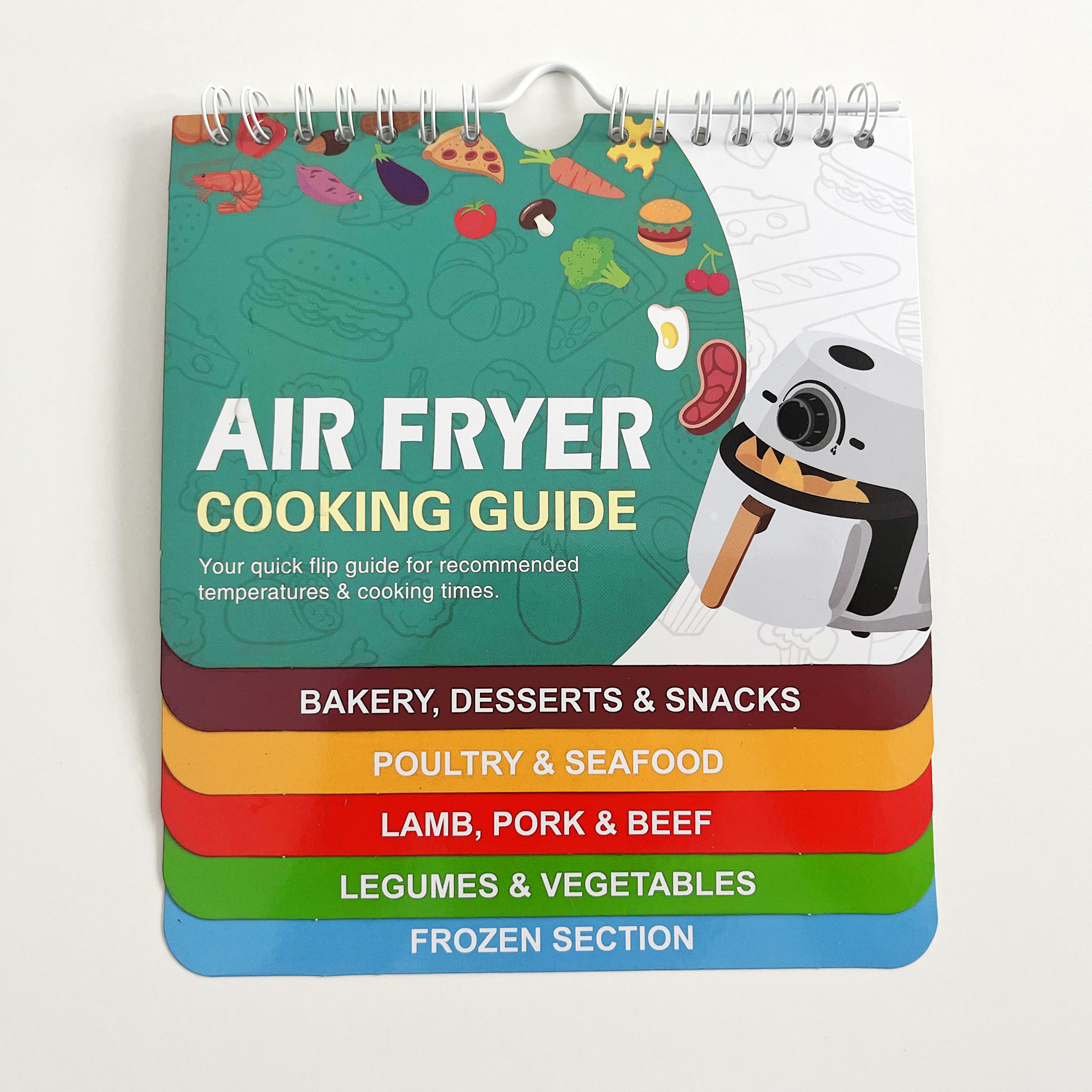 Air Fryer Magnetic Cheat Sheet Set Instant Pot Pressure Cooker Accessories  Cook Times Magnet Chart Kitchen
