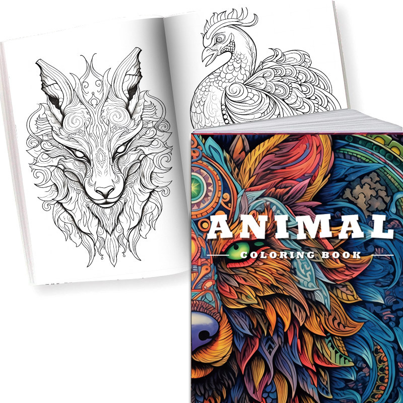 Animal Coloring Book For Adults 20 Original Animal Patterns - Temu