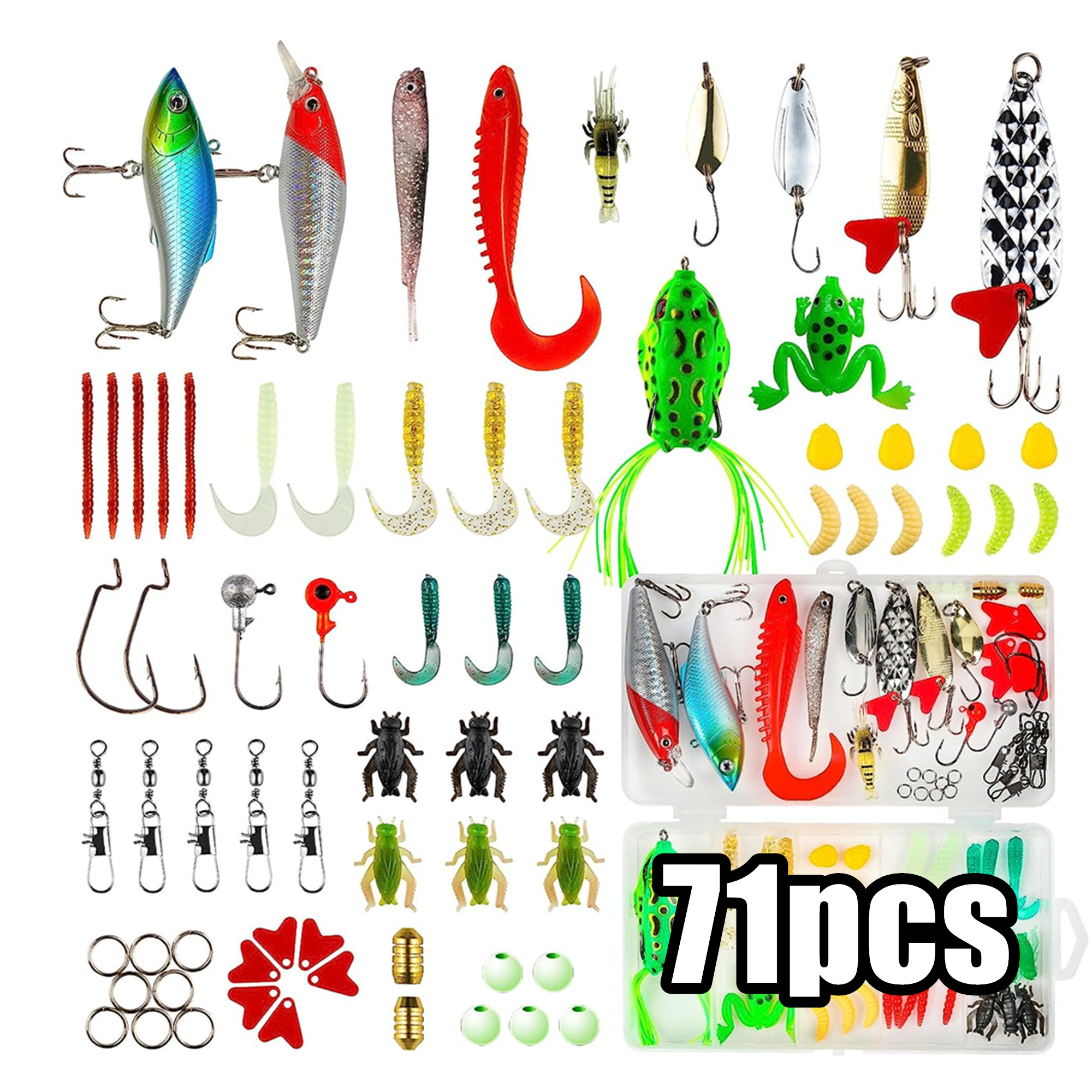 Fishing Lures Accessories Set Including Spoon Jigs - Temu New Zealand