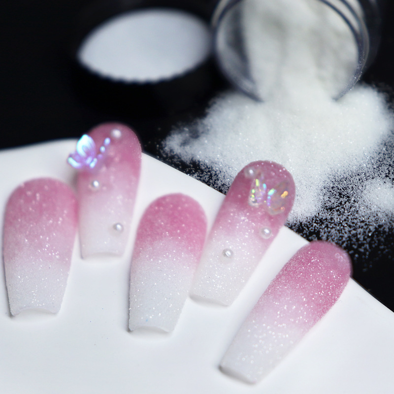 Hot Iridescent Sugar Nail Glitter Candy Coat Powder For - Temu New Zealand