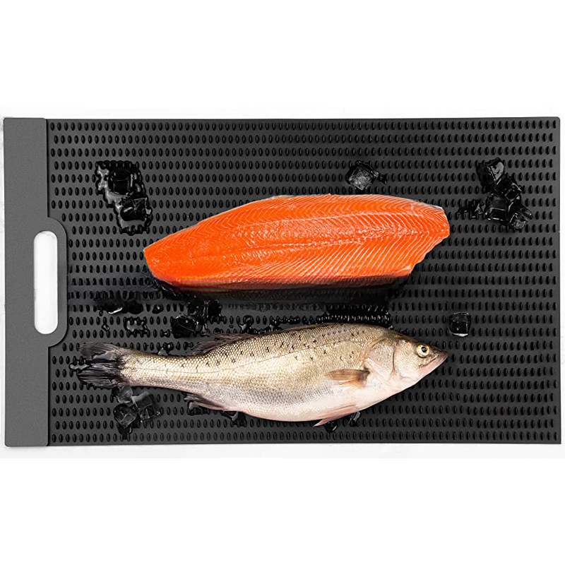 1pc Fish Fillet Mat With Fish Measuring Sticker Portable Fish