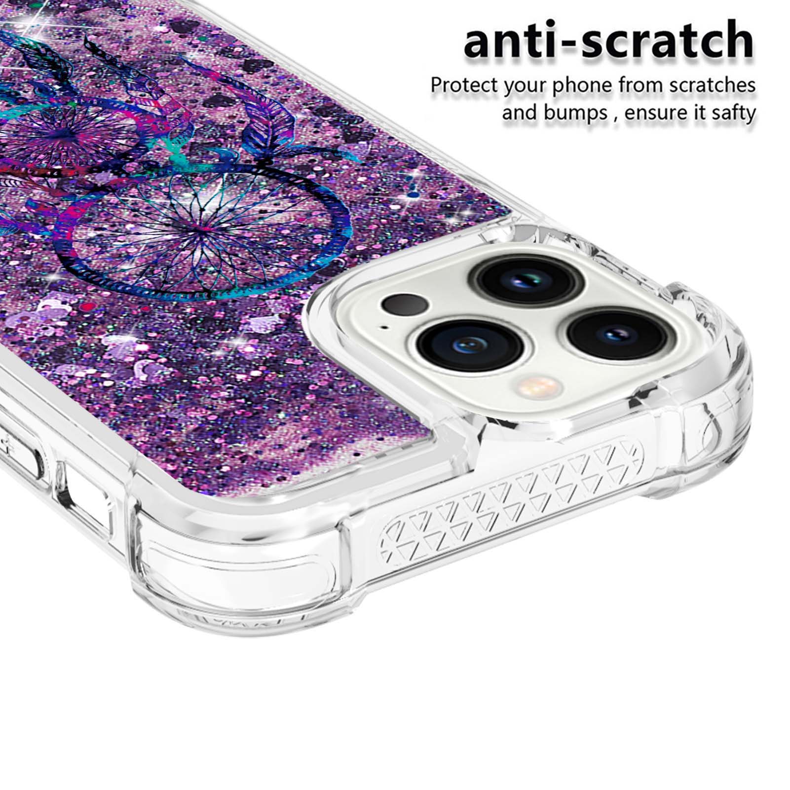 Built in Flowable Glitter Liquid Sturdy Case Fashion - Temu