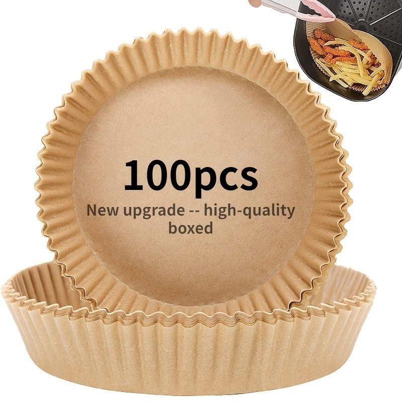 Air Fryer Special Paper Food Grade Oil Absorbing Paper Pads Oil-proof  Baking Dish Paper Plate For Kitchen - Temu