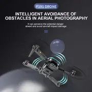 f191 hd drone folding obstacle avoidance hd aerial photography quadcopterintegrated remote control aircraft details 7