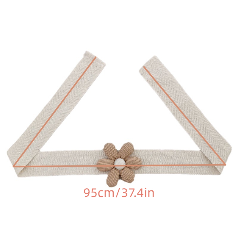 1pc korean style curtain tieback curtain holdback three dimensional petal curtain strap car curtain strap binding rope for living room bedroom office home decor details 8