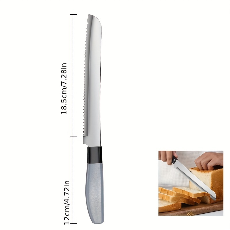 Bread Knife Stainless Steel Serrated Knife Household Special - Temu