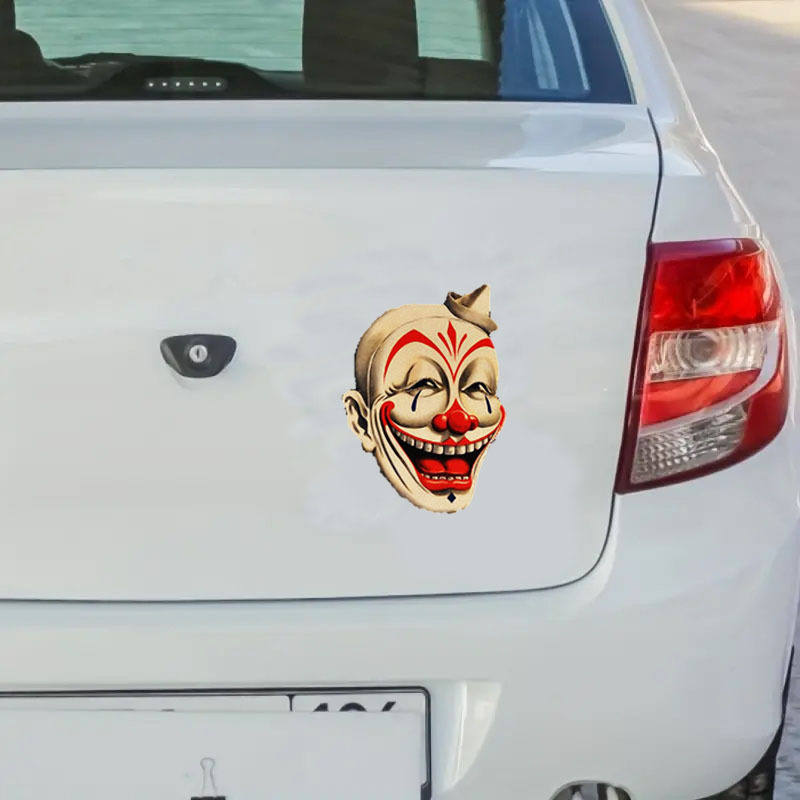 Clown watching Car Decal - TenStickers