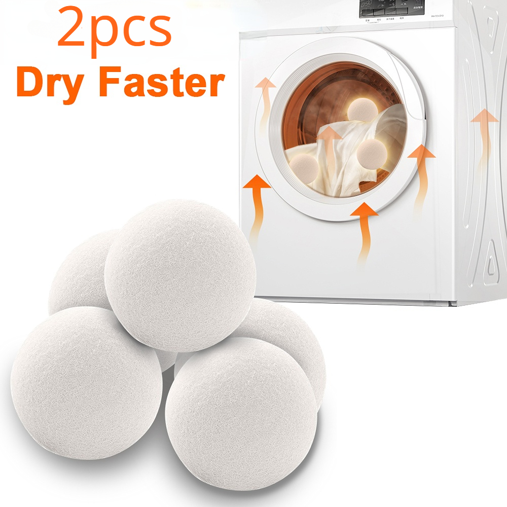 Bolas de lana reutilizables para secadora de ropa, accesorios para lavadora  doméstica, suavizante, 3/4/5cm