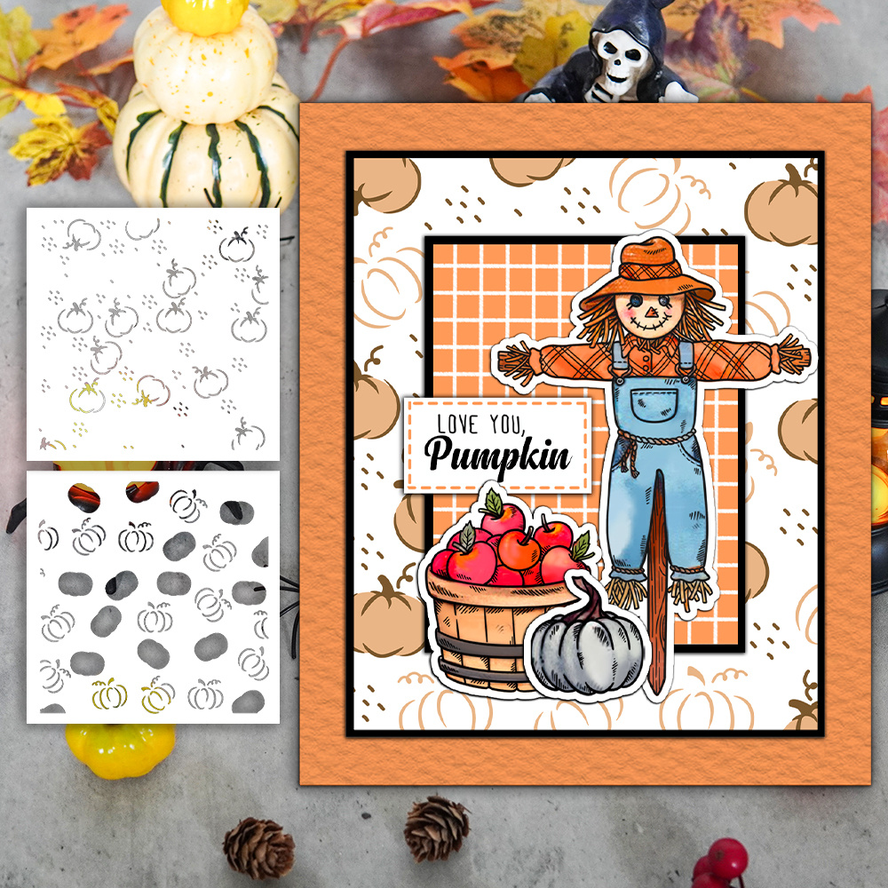 Pumpkin Patch Halloween Stencil - Craft stencils for DIY Halloween home  decor