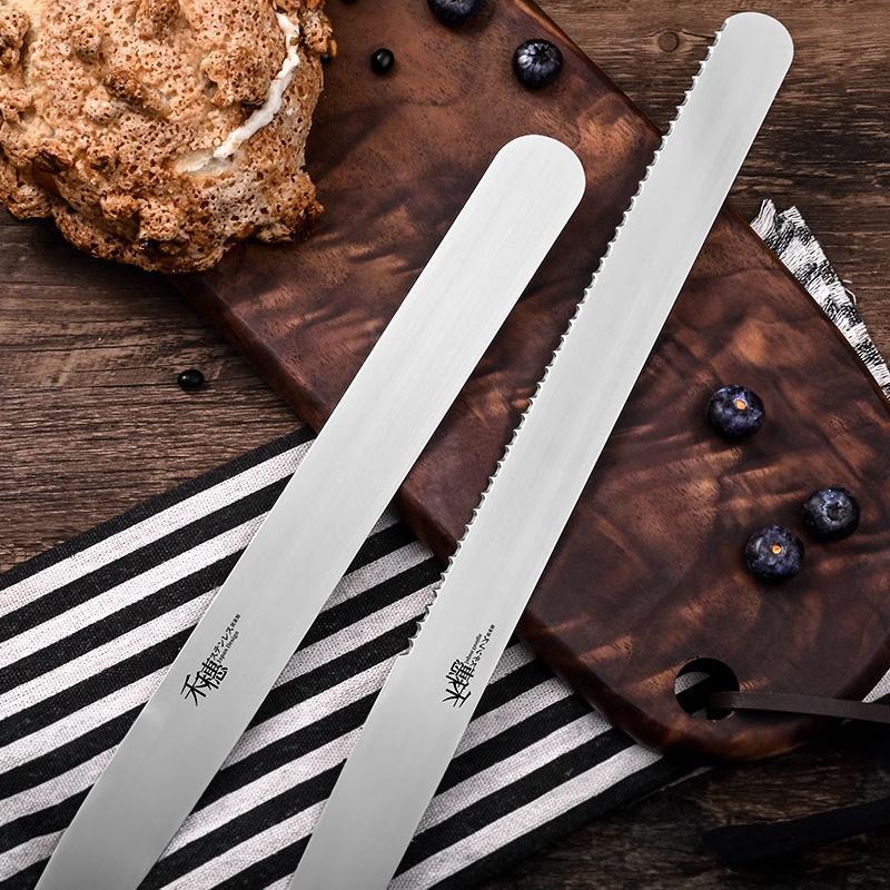 Stainless Steel Bread Knife, Serrated Bread Slicing Knife, Cake Bread Cutter  For Outdoor Picnic - Temu