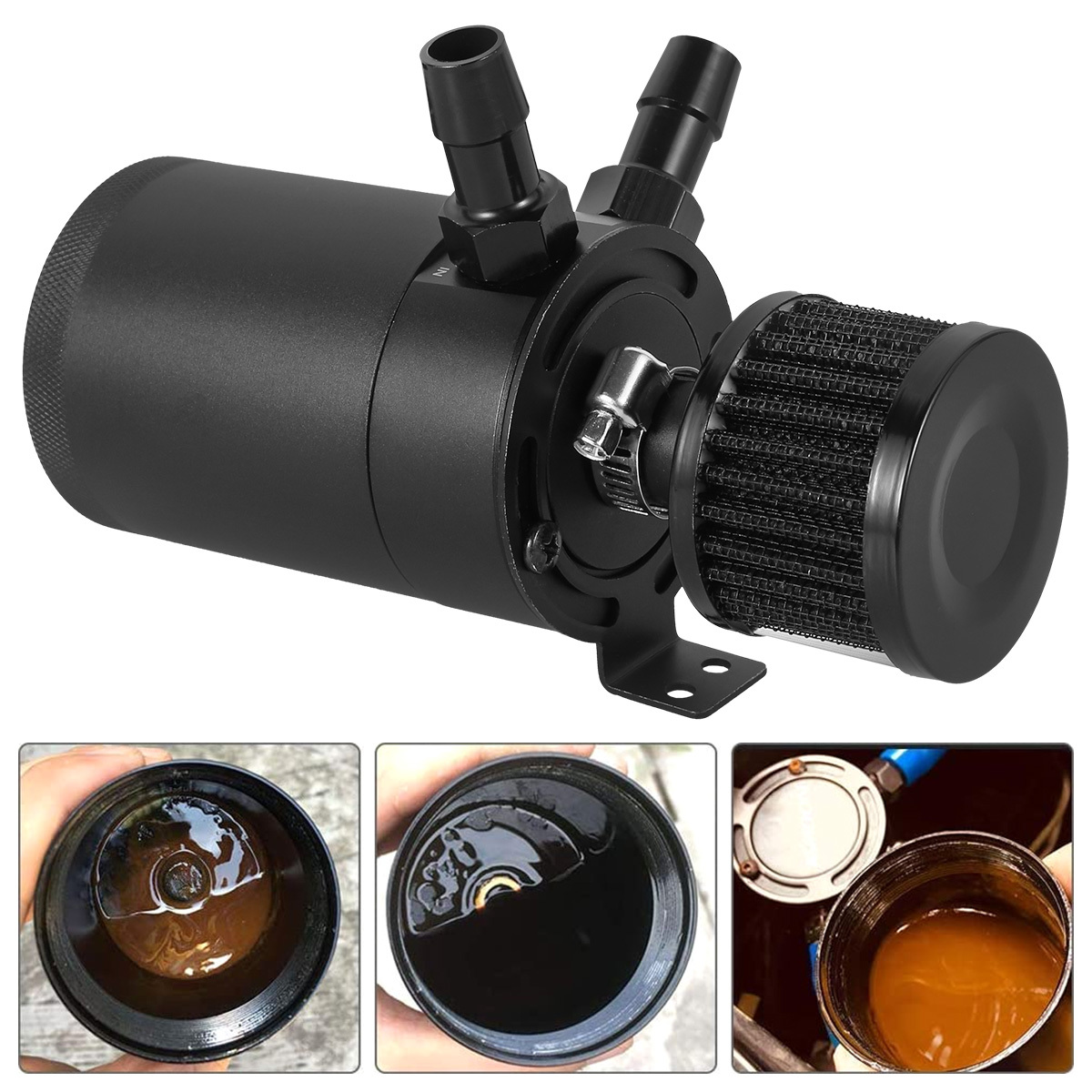 Oil Separator Catch Tank Kit 2 Ports Universal Aluminum Oil Temu