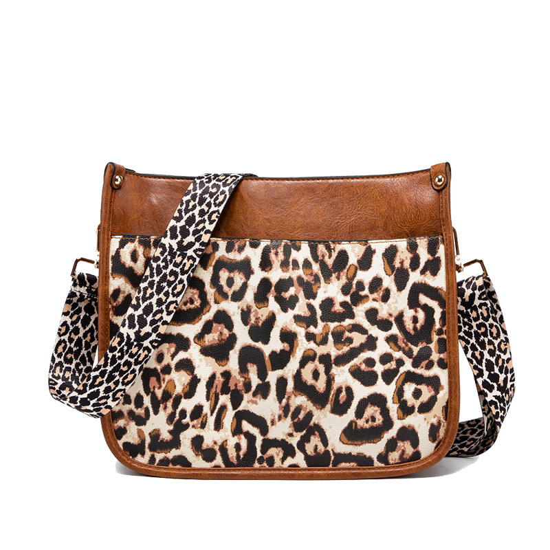 Leopard best sale strap bag