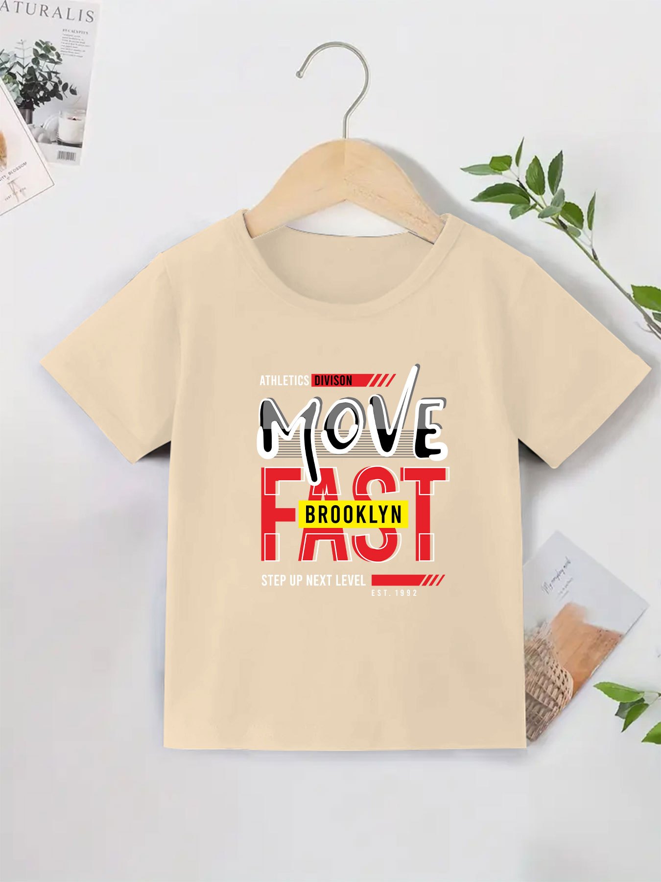 Next Level - Camiseta de algodón para niños pequeños, talla L, color rojo,  Rojo 