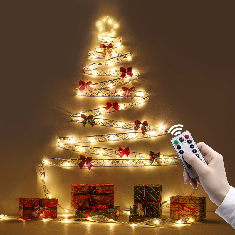 Décor d'arbre de Noël lumineux Décoration de fête de Noël Fournitures de  fête de Noël (pas de batterie) 