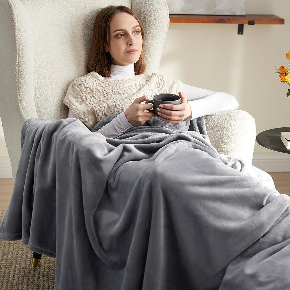 Ultra Soft Fleece Throw Blanket Lightweight Plush Cozy - Temu United Kingdom