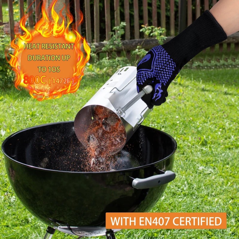 Cutting Resistant Gloves Non Slip Silicone Heat Resistant Gloves