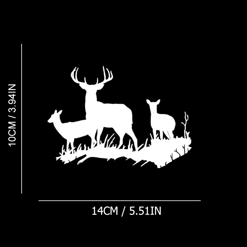 Deer Family Car Decal 