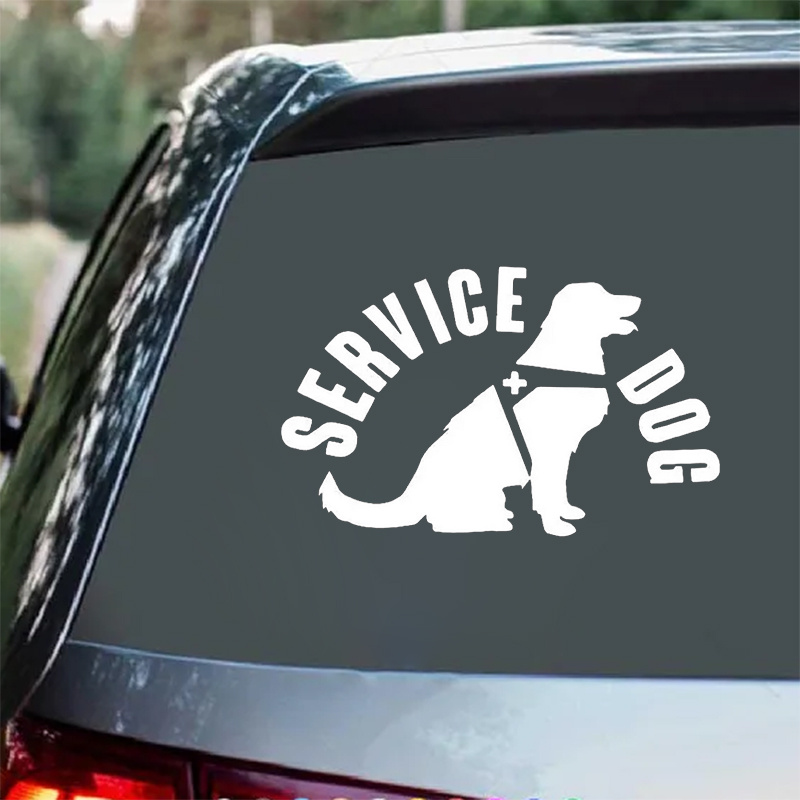Service Dog Car Sticker Laptop Bottle Truck Phone Vehicle - Temu