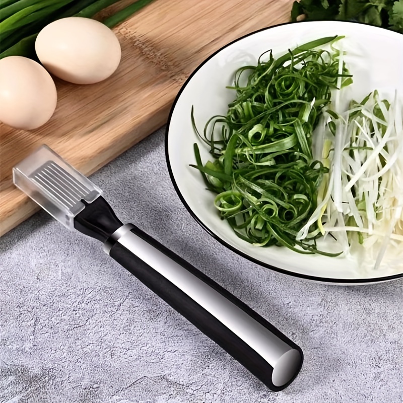 Scallion Slicer, Onion Slicer, Green Onion Shredder, Stainless Steel  Scallion Cutter, Creative Vegetable Slicer, Kitchen Stuff, Kitchen Gadgets,  Kitchen Tools， Tools On Sale And Clearance - Temu