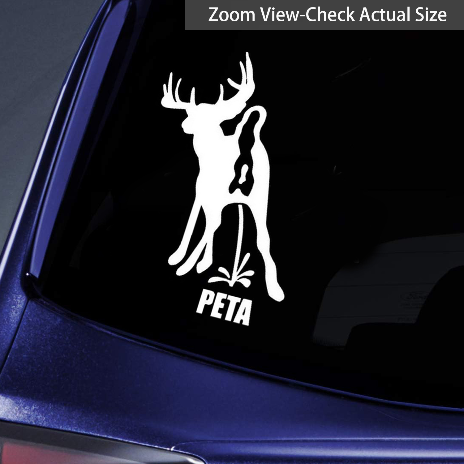 Pissing Peeing Deer Hunting Funny Vinyl Die Cut Bumper Car - Temu