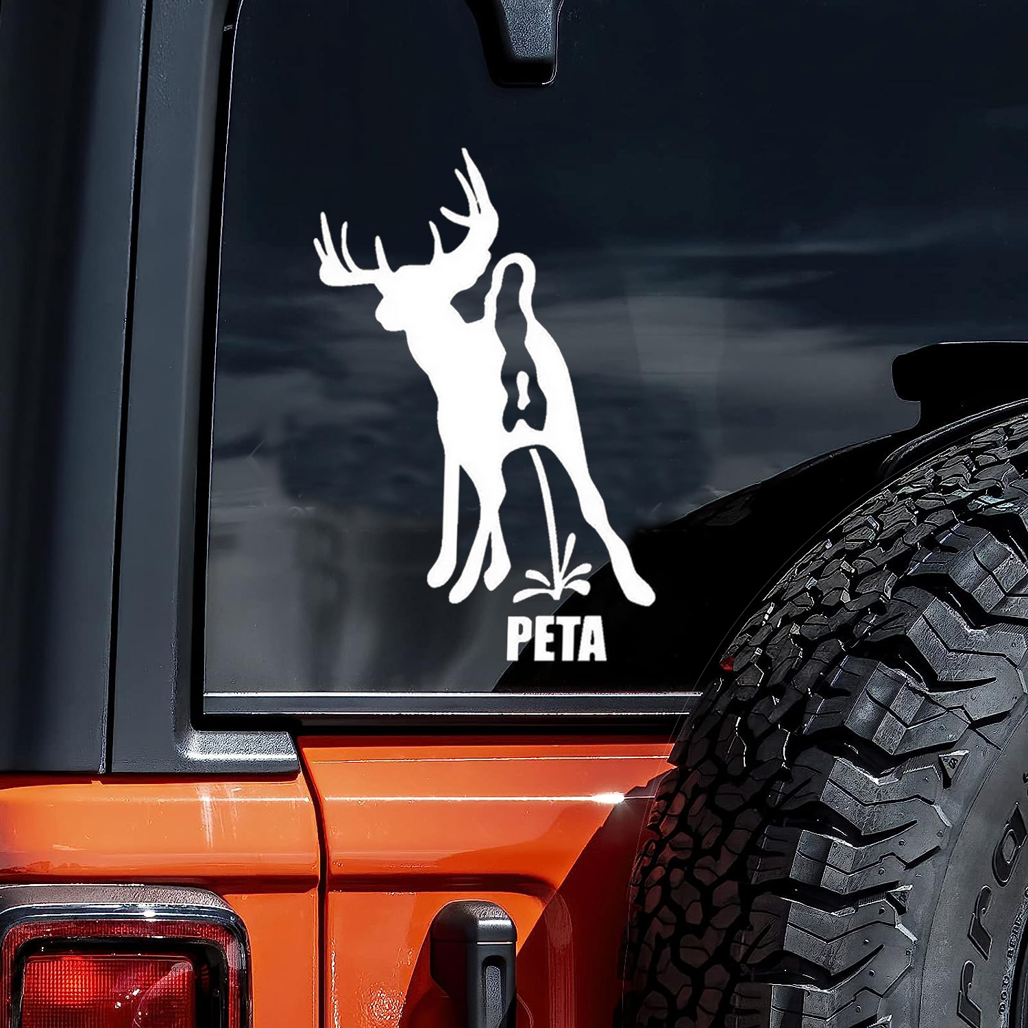 Pissing Peeing Deer Hunting Funny Vinyl Die Cut Bumper Car - Temu