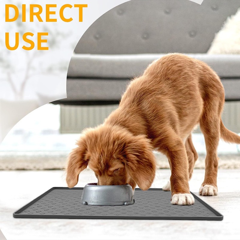 Silicone Pet Feeding Mat for Dogs and Cats, Waterproof Pet Food