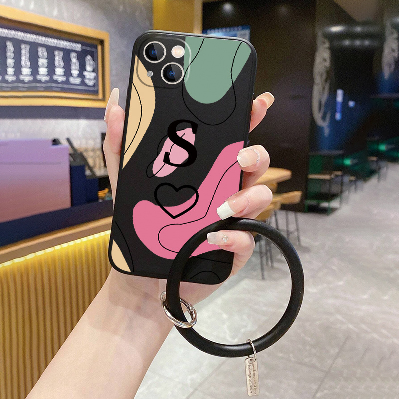 Smiling Face Star Graphic Phone Case With Lanyard For Iphone 11 14 13 12 Pro  Max Xr Xs 7 8 6 Plus Mini Czq Pattern Luxury Matte Silicone Original  Shockproof Camera Lens Protector Soft Cover - Temu New Zealand