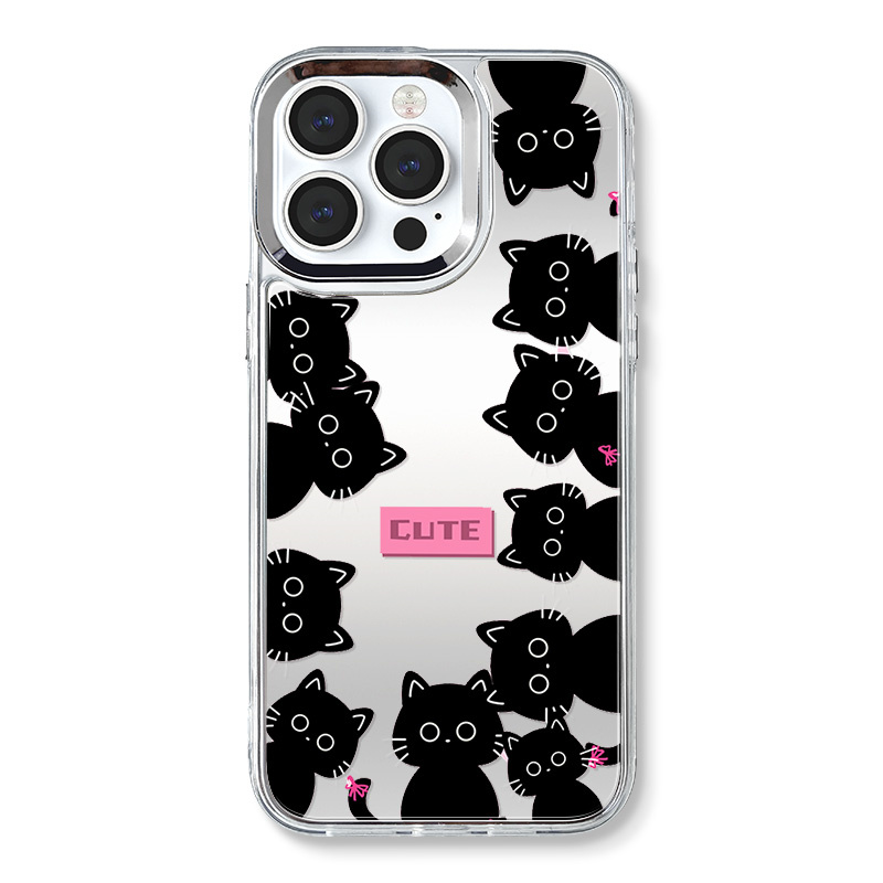 Mirror Cat Diy Phone Case Chain Temu