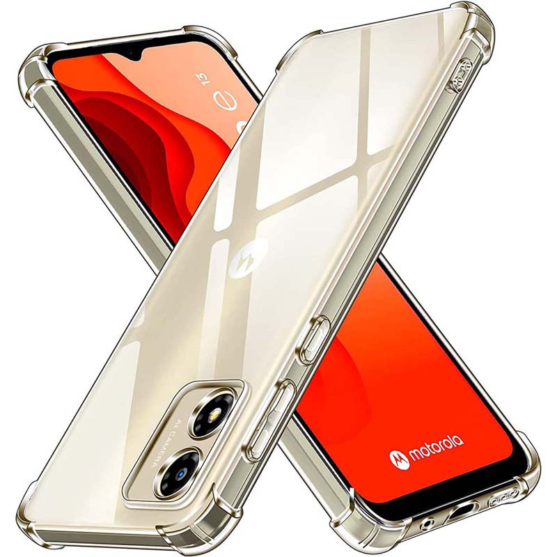  Funda para Motorola Moto G73 5G, TPU suave cubierta trasera a  prueba de golpes de silicona antihuellas, funda protectora de cuerpo  completo para Motorola Moto G73 5G (6.50 pulgadas) (transparente) 